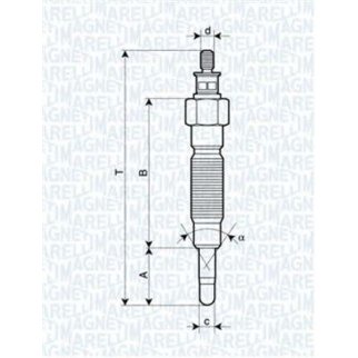 Свеча накаливания Magneti Marelli 062900064304 фото