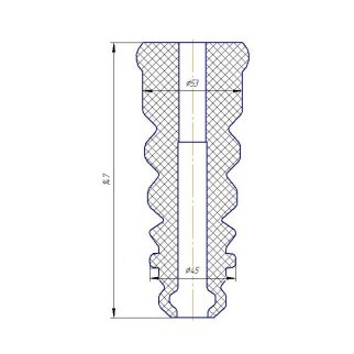 Отбойник заднего амортизатора TRIALLI BC 1882 фото 2