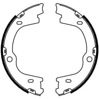 Колодки тормозные барабанные, задние фото