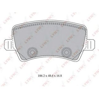 Колодки тормозные задние дисковые к-кт LYNXauto BD-7817 фото