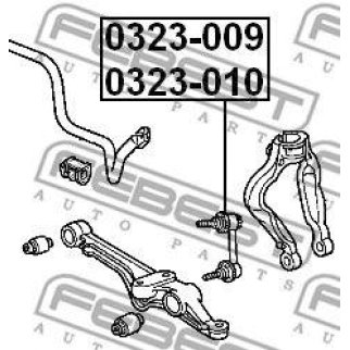 Тяга стабилизатора передняя левая фото