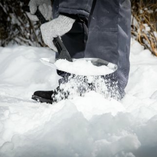 Лопата снеговая алюминиевая 205х280х640 черенок из пластика СИБРТЕХ фото 7