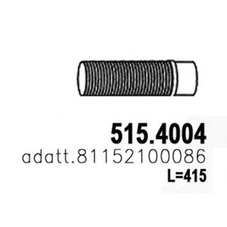 Гофра глушителя ASSO 515.4004 фото