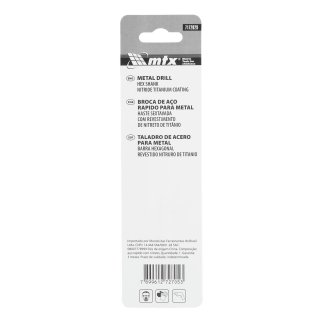 Сверло по металлу 2,0мм HSS, нитридтитановое покрытие, 6-гран. хвостовик MATRIX фото 1