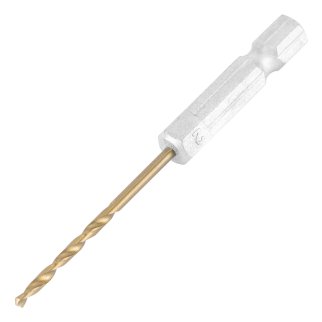 Сверло по металлу 2,0мм HSS, нитридтитановое покрытие, 6-гран. хвостовик MATRIX фото