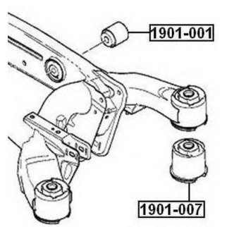 Сайлентблок ASVA 1901-007 фото
