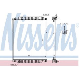 Радиатор основной Nissens 63331A фото