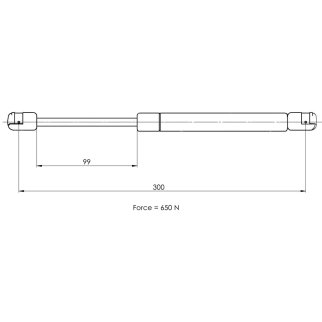 Газовый упор багажника TRIALLI GS 0903 фото 2