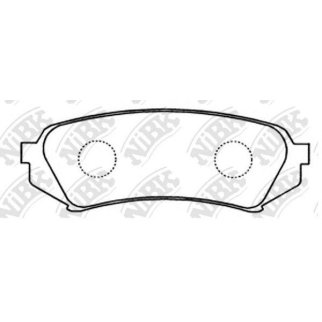 Колодки тормозные задние дисковые к-кт NiBK PN1412 фото
