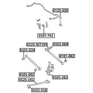 Сайлентблок ASVA 0101-020 фото