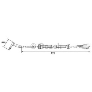 Датчик ABS передний BOSCH 0 265 007 423 фото