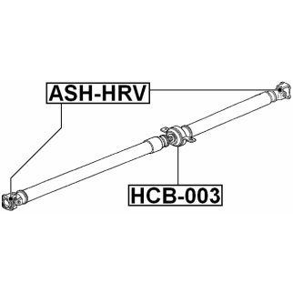 ASH-HRV_крестовина карданного вала! Honda HR-V 98-05 фото 2