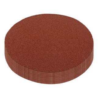 Круг абразивный на ворсовой подложке под липучку P 80, 125 мм, 10 шт. MATRIX фото