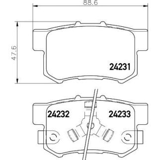 Колодки тормозные задние дисковые к-кт MINTEX MDB2710 фото