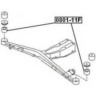 Сайлентблок ASVA 0801-B11F фото