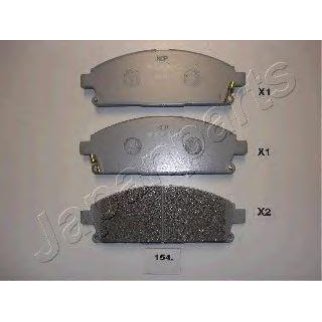 Колодки тормозные Japanparts PA-154AF фото