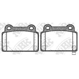 Колодки тормозные задние дисковые к-кт NiBK PN23002S фото