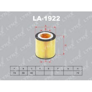 Фильтр масляный LYNXauto _LO-1922 фото