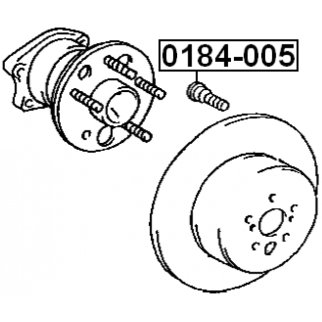 Шпилька колеса FEBEST 0184-005 фото 2