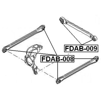 Сайлентблок задней подвески FEBEST FDAB-008 фото 2 Сайлентблок задней подвески FEBEST FDAB-008 фото 2