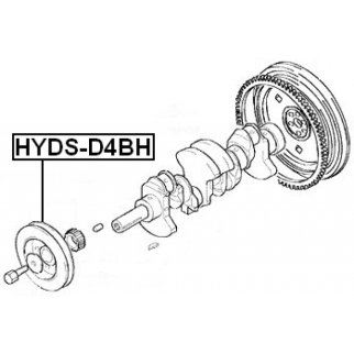 Шкив коленвала FEBEST HYDS-D4BH фото 2