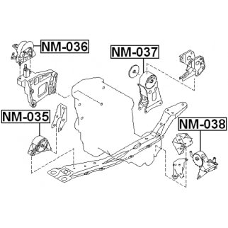 Опора двигателя NM-035 фото 2 Опора двигателя NM-035 фото 2