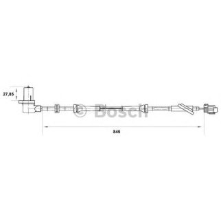 Датчик ABS передний правый BOSCH 0 265 006 703 фото