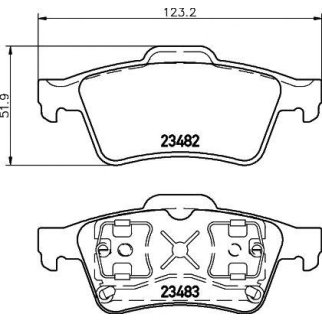 Колодки тормозные задние дисковые к-кт TEXTAR 2348202 фото