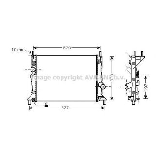 Радиатор основной AVA FD2368 фото