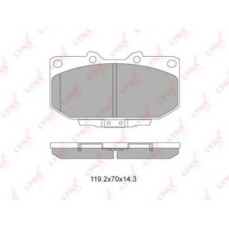 Колодки тормозные дисковые перед прав/лев LCV фото