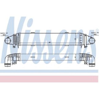 Интеркулер Nissens 96598 фото