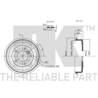 Барабан тормозной задний (228,6x47mm) / BMW 316-318 (E36) 91~00 фото