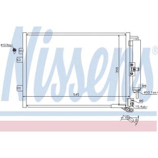 Радиатор кондиционера Nissens 940142 фото