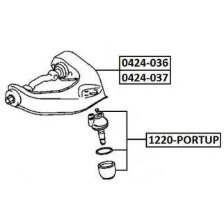 Опора шаровая ASVA 1220-PORTUP фото