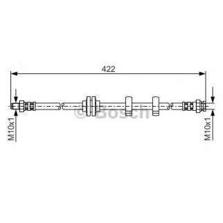 ШЛАНГ ТОРМОЗНОЙ ПЕРЕДНИЙ фото