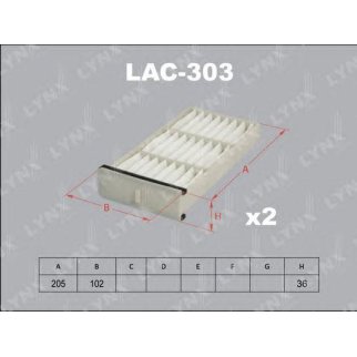 Фильтр салона LYNXauto LAC303 фото