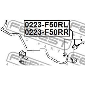 Стойка заднего стабилизатора FEBEST 0223-F50RL фото