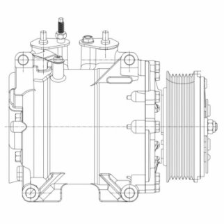 LCAC 23BB_компрессор кондиционера! Honda Accord VII 2.0i/2.4i фото 3