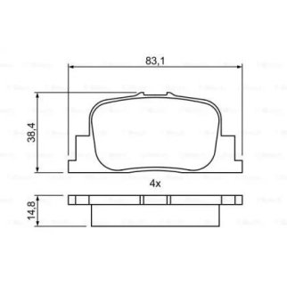 Колодки тормозные BOSCH _0 986 495 389 фото