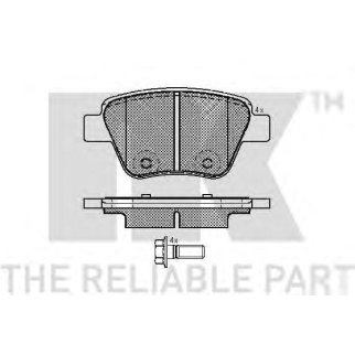 2247101_колодки дисковые задние! Audi A3, VW Golf, Skoda Yeti/Superb, Seat Leon 1.2-3.2 08> фото
