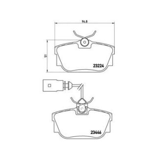 Колодки тормозные к-кт brembo P 85 046 фото