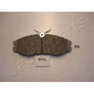 Колодки тормозные Japanparts PA-017AF фото