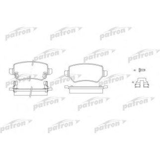 Колодки тормозные PATRON PBP1521 фото