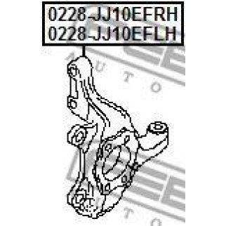 Кулак поворотный передний левый FEBEST 0228-JJ10EFLH фото