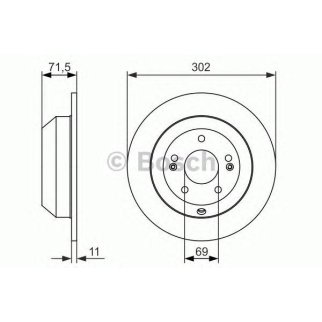 Диск тормозной задний BOSCH 0 986 479 081 фото