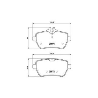 P50103_колодки дисковые задние! MB SL R231 3.5/4.7 12> фото