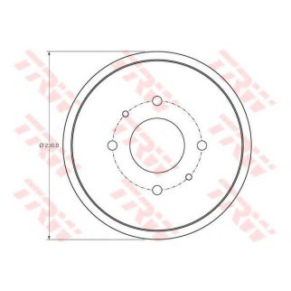 Барабан торм.MITSUBISHI COLT VI (Z3_A, Z2_A) 1.1 [2004/10-2012/06], фото