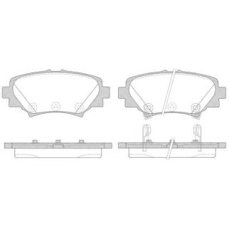 Колодки дисковые з REMSA 157002 фото