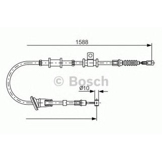 Трос стояночного тормоза правый BOSCH 1 987 482 246 фото