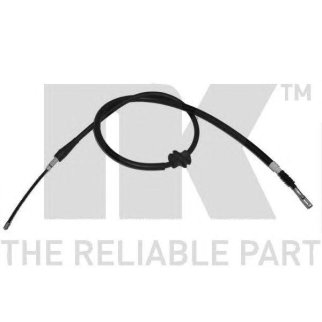 Трос стояночного тормоза задний левый / AUDI-80,90,Coupe (барабанные тормоза) 86~96 фото